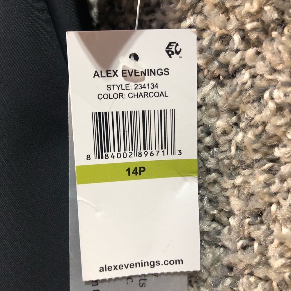 NWT Alex Evenings Slimming Short Sheath 3/4 Sleeve Dress Sz 14P - Picture 6 of 7